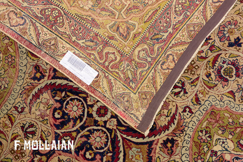 Antique Persian Kerman Ravar Carpet  n°:12786982
